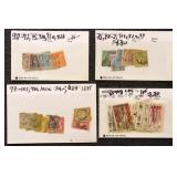 France Stamps on Cards used group with total CV $4