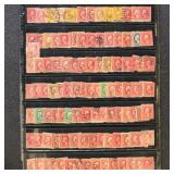 US Stamps 500+ Perfins on Vario Pages, mostly Wash
