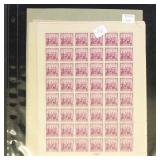 US Stamps #836 Sheet Mint NH 1938 Swedish-Finnish