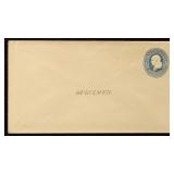 US Postal Stationery 1870s Specimen Entire
