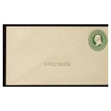 US Postal Stationery 1870s Specimen Entire