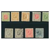Iceland Stamps #99-107 Mixed Mint and Used with ex