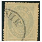 Iceland Stamps #5 Used Short Perfs CV $1,450