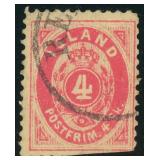 Iceland Stamps #6 Used Cut at Bottom CV $2,000