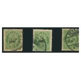 Iceland Stamps #31-33 Used CV $1,900