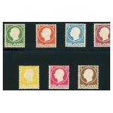 Iceland Stamps #92-98 Mint Hinged, #98 with thins