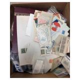 US and Worldwide Stamp Accumulation in Bankers Box
