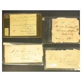US Stampless Covers 1820s-1850s group in mixed con
