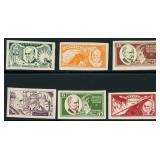 Latvia Stamps Imperf varieties #B66-B71 CV $190