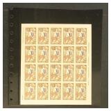 Liberia Imperf Stamps EFO Mint NH Sheet of 20, 195