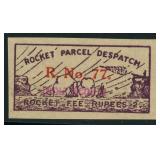 India Rocket Mail Despatch Stamp Private Post, Min