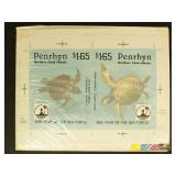 Final Art for Penrhyn Islands 1995 Stamp & Text ov