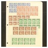 China Stamps #831-834 Mint NH blocks on stockpage,