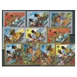Burundi Boy Scouts Imperf EFO Stamps Mint (mostly