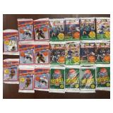 20 Sealed Packs of 1990 Football & 1991 Hockey Car