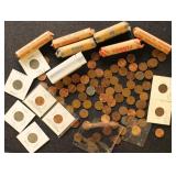 US Coins accumulation Pennies to Dollars in variet