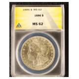US Silver Coin 1886 Morgan Silver Dollar Graded M