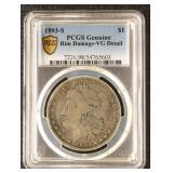 US Silver Coin 1893-S Morgan Silver Dollar Graded