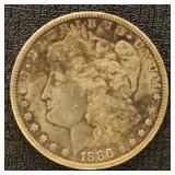 US Coins 1886-S Morgan Silver Dollar, circulated