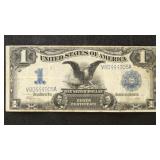 US Paper Money 1899 $1 'Black Eagle' circulated wi