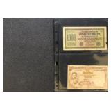 Worldwide Paper Money in Pages, 50+ from early 20t
