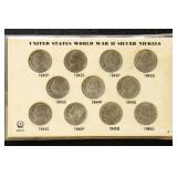US Silver Coins 1942-1945 Wartime Silver Jefferson