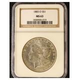 US Silver Coin 1883-O Morgan Silver Dollar Graded