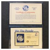 US Gold Coin Ronald Reagan 10k Inauguration Issue