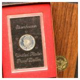 US Silver Coins 4 Eisenhower Proof Dollars in orig