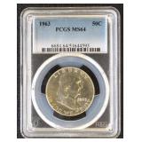 1963 Franklin Half Dollar Graded MS64 By PCGS