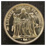 Framce 1972 10 Franc Silver Coin, uncirculated