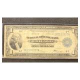 US Paper Money Fr.#729 $1 1918 Federal Reserve Ban