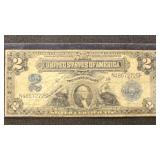 US Paper Money Fr.#256 $2 1899 Silver Certificate,