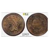 1850 Large Cent Graded AU Details (Environmental D