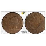 1795 Plain Edge Large Cent Graded XF40BN by PCGS
