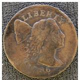 1796 Liberty Cap Large Cent Circulated with old cl
