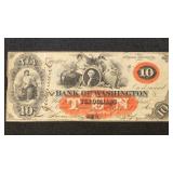 North Carolina Obsolete Banknote The Bank of Washi