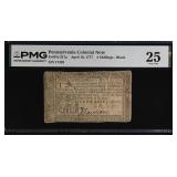Pennsylvania Colonial Note Fr#PA-217a April 10, 17