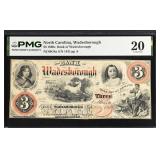 North Carolina, Wadesborough OBSNC80G4a 1860s $3 H