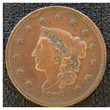 1836 Large Cent Circulated with heavy cleaning/ver