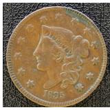 1835 Head of 1836 Large Cent Circulated with tonin