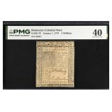 Delaware Colonial Note Fr#DE-76 January 1, 1776 4