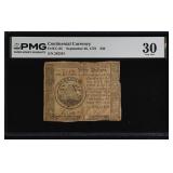 Continental Currency Fr#CC-85 September 26, 1778 $