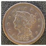1843 Type of 1844 Large Cent VF