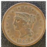1843 O.42 R.44 Large Cent VF