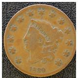 1830 Large Cent VG