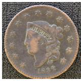 1832 Large Cent Circulated with heavy wear/cleanin