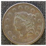1833 Large Cent VF