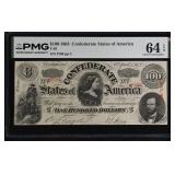 T-56 1863 $100 CSA Banknote uncirculated, Civil Wa