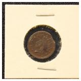 Civil War Token 1863 "Indian Princess Head/Union